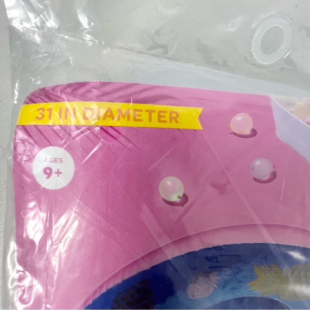 Lot Of 3 New Sun Squad Inflatable 31” Swim Tube Pineapples and Cherries Print - Picture 2 of 5